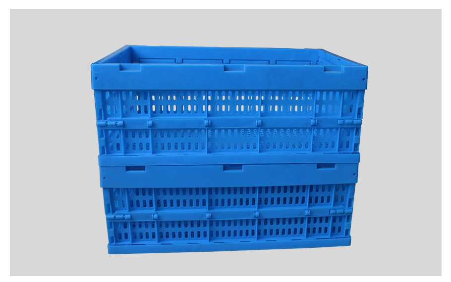 軒盛塑業600-240塑料內倒式折疊周轉筐